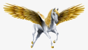 Gold & Silver - Unicorn With Gold Wings #1710354