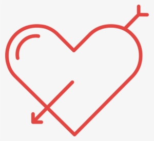 Drawing Coloring Book Heart Arrow Black And White - Drawing #1711302