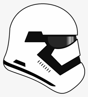 First Order Stormtrooper Helmet Png - First Order Helmet Png #1711389
