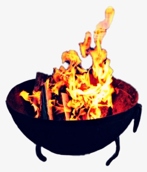 Feu Fire Camping Feudecamp Barbecue Flamme Lumineux - Fire Cauldron Png #1711651