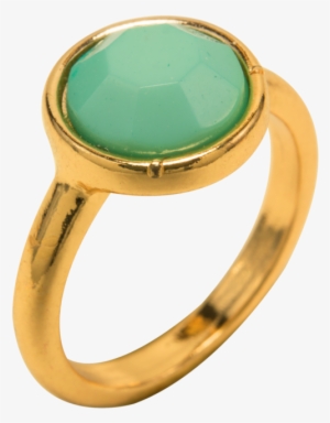 Sterling Forever Mint Resin Circle Ring #1712268