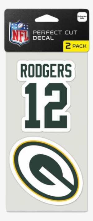 Aaron Rodgers Green Bay Packer Perfect Cut Decal - Wincraft Detroit Lions Set Of 2 Die Cut Decals #1712955