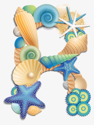 Фотки Alphabet And Numbers, Alphabet Art, Typography - Seashell Alphabet Letters #1713034