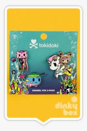 Carded Tokidoki Enamel Pin - Tokidoki - Sea Punk Enamel Pin 3-pack #1713238