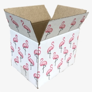 8x6x6 Flamingo Designer Boxes - Designer Shipping Boxes #1713777