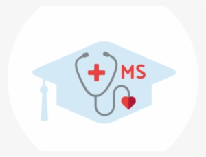 Drawing Of A Stethoscope With A Red Cross On A Blue - Circle #1715949