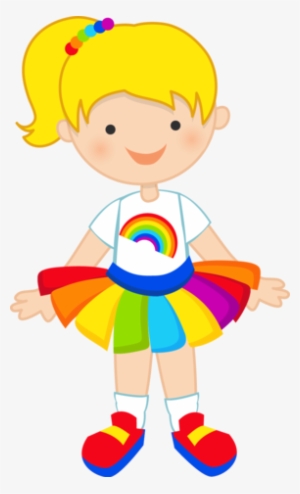 Rainbow Pretty - Rainbow Girl Clipart #1716351