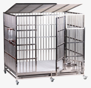Chuangyi Bold Thickening Full Welding Stainless Steel - Dog Crate #1717521