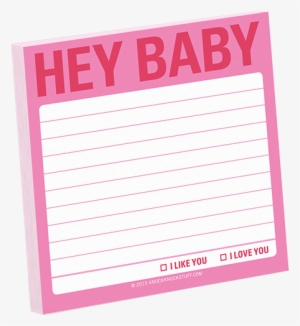 Knock Knock Sticky Note - Hey Baby Sticky Note (simple Stickies) #1717712
