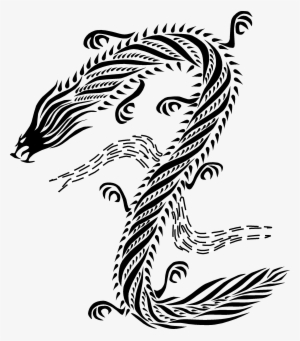 Chinese Dragon Clipart Drawn - Chinese Dragons Black And White Hd #1717792
