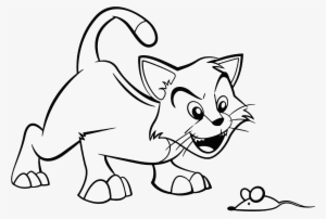 Collection Of Free Cat Drawing Sketch - Imagenes De Un Gato Y Un Raton Para Dibujar #1718196