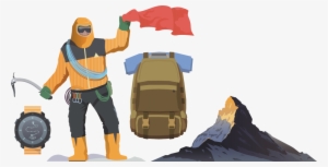 Trekking Png Clipart - Elementos De Montañismo #1718328