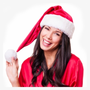 Gutter Cleaning Sexy Woman Santa Hat Pajamas Happy - Girl #1718356