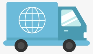 Open - Truck Blue Delivery Png #1718375