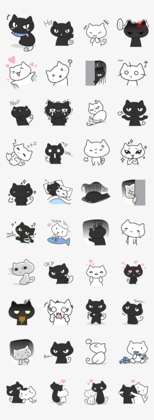 More - Kawaii Stickers Black And White #1718419