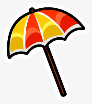 Beach Umbrella Pin - Club Penguin Umbrella Pin #1718841