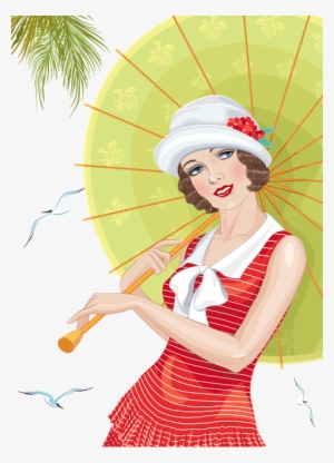 Victorian Summer Beach Lady With Umbrella Png Image - Poisonous Journey: A Lady Evelyn Mystery - Trade Paperback #1719354