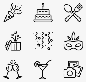 Birthday - Space Icons Png #1719382