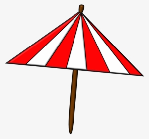 Beach Umbrella - Triangle Umbrella Clipart #1719428