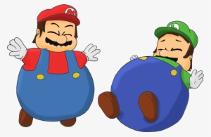 Luigi Transparent Fat - Mario Y Luigi Fat #1719499