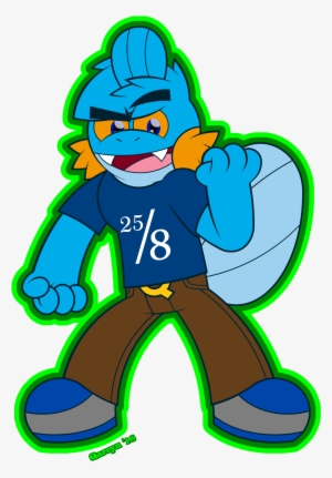 Qarcyn Is A Mudkip Like Humanoid Creature With Hair - Comics #1720527