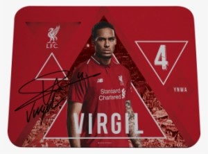 Lfc Virgil Van Dijk Mousemat 18/19 - Liverpool F.c. #1721572