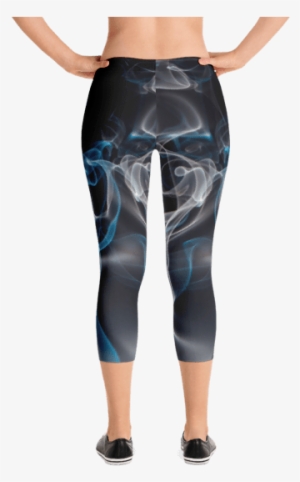 Blue Smoke Capri Leggings - Gear Fuel Strong Is The New Skinny Blue Splash - Active #1721812