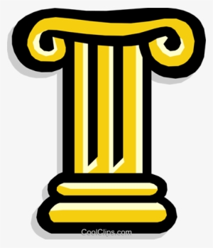 Ionic Column Greek Royalty Free Vector Clip Art Illustration - Coluna Grega Png #1721939