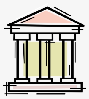 Vector Illustration Of Financial Banking Institution - Case Studies In Bank Lending #1721942