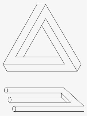 Optical Illusions Such As This 'impossible Triangle' - Неможливі Фігури #1722366