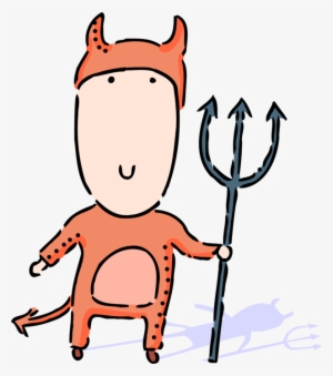 Vector Illustration Of Satanic Supreme Spirit Of Evil - Cartoon #1722754