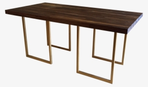 Hunter Walnut And Gold Coffee Table #1722755