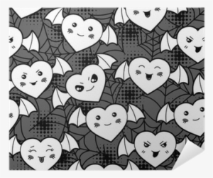 Seamless Halloween Kawaii Cartoon Pattern With Cute - Cartoon #1722908 Seamless Halloween Kawaii Cartoon Pattern With Cute - Cartoon #1722908