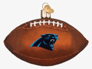 Carolina Panthers Football Ornament - Old World Christmas Carolina Panthers Football Glass #1723078