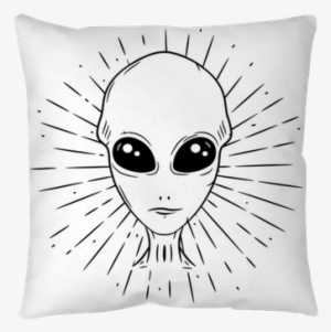 Hand Drawn Vector Illustration With A Alien And Divergent - Dessin Style Extraterrestre #1723233