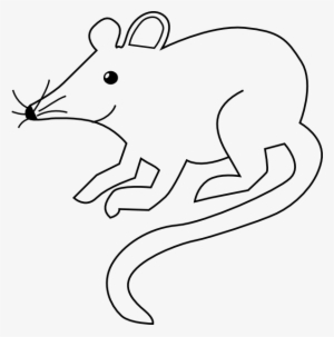 Picture Black And White Mice Clipart Outline - Mouse Cartoon Black And White #1723520