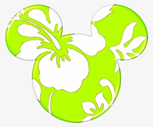 Mickey Heads Hawaiian Style Mickey Minnie Hello Kitty - Hawaiian Mickey Mouse #1723707