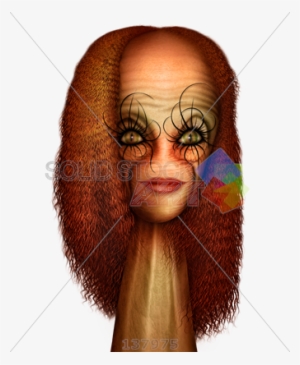 Stock Photo Of Cartoon Of Alien Redhead Woman Head - Spider Head Cartoon #1723895