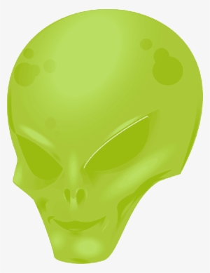 Alien, Martian, Cosmic, Face, Green, - Skull #1724043