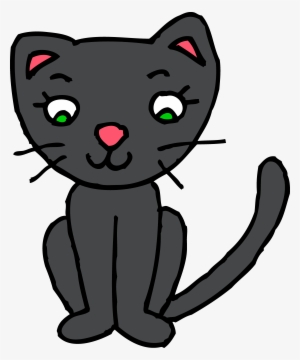 28 Collection Of Cute Black Cat Clipart Png - Kitty Clip Art #1724162