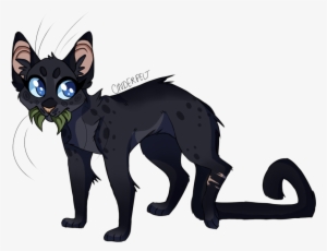 Drawn Black Cat Chibi - Warrior Cats Asteryork Sparkpelt #1724456