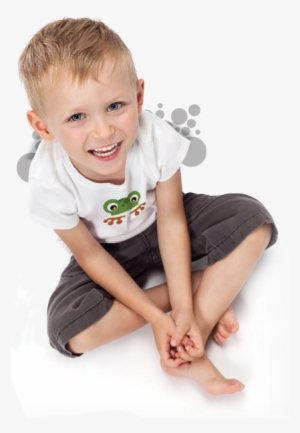 Smiling Boy Sitting Cross Legged - Children Cross Legged #1725386