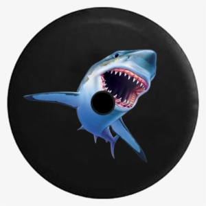 Jeep Wrangler Jl Backup Camera Great White Shark Attack - Drawing #1725437