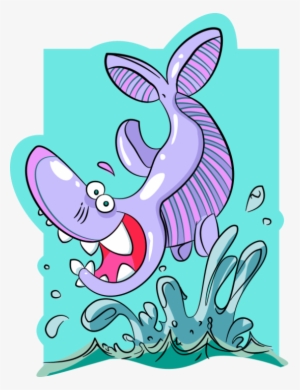 Happy Shark Yeah - Funny Cartoon Shark In Ocean Custom Boys Name Tote #1725761