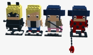 Miraculous Tales Of Ladybug And Cat Noir Brickheadz - Lego Ladybug And Cat Noir Hawk Moth #1726759