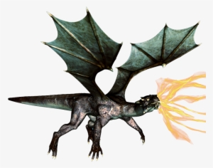 Fantasy Dragon Png Hd - Fire Breathing Dragon Png #1727343