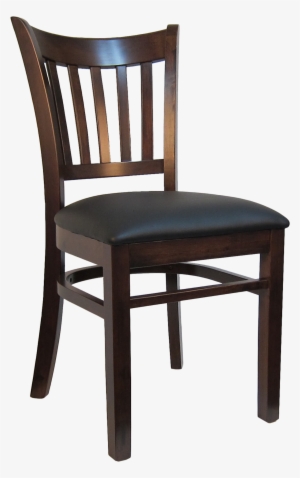 Open Vertical Back Wood Chair - Mahogany Restaurant Chair #1727966