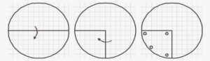 A Piece Of Paper Is Folded And Cut As Shown Below In - Circle #1728404
