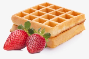 "viennese Waffles" With Strawberry - Transparent Background Waffle Clipart #1729198