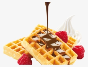 Traditional Waffle Dolccio - Waffles Con Helado Png #1729911